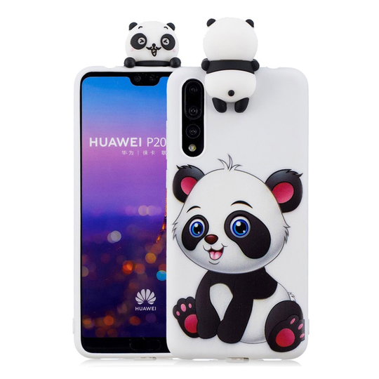 Huawei P20 Pro 3D Söpö Nukke Kuvio TPU Puhelin Kuori - Söpö Panda