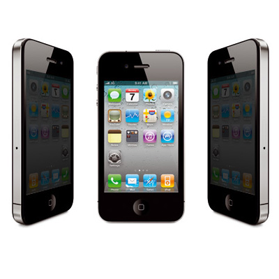 iPhone 4 Näytön Suojakalvo (Yksityisyyden Suoja) (2 kpl)