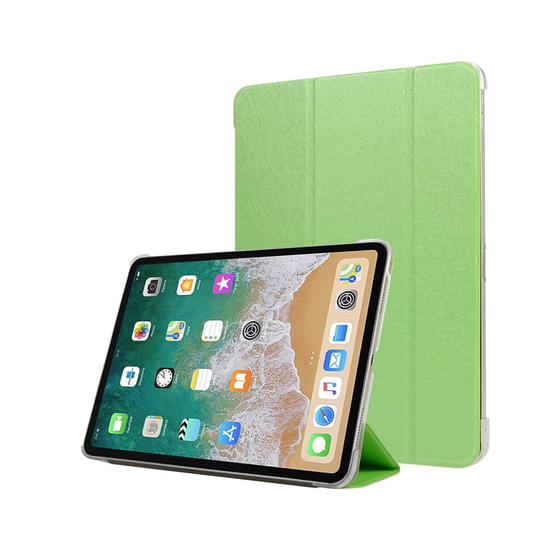 iPad Pro 11 inch (2018) kolmio taivutettava synteetti nahkainen suojakotelo - Vihreä