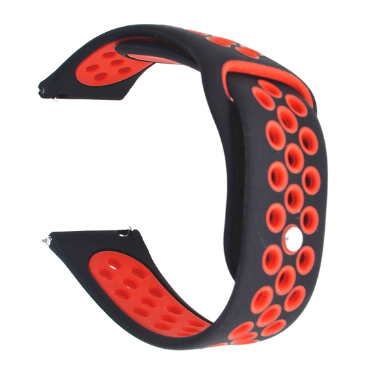 Samsung Galaxy Watch Active two-tone silicone watch band - Black / Red