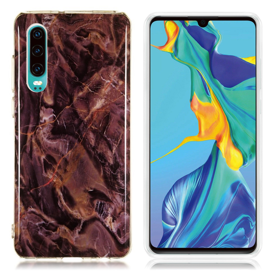 Huawei P30 marmori kuosinen suojakotelo - Malli K