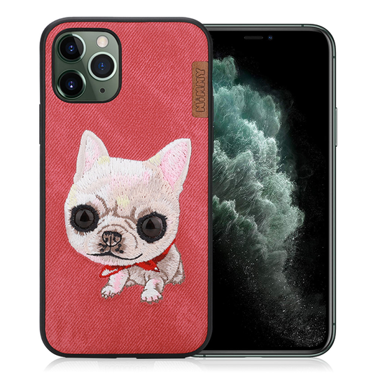 Nimmy Big Eyes iPhone 11 Pro Max Embroidered Cover - Red