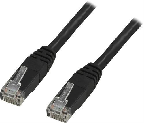 U/UTP Cat6 Laitekaapeli, 0,75m, 250MHz, Delta-sertifioitu, LSZH, Musta