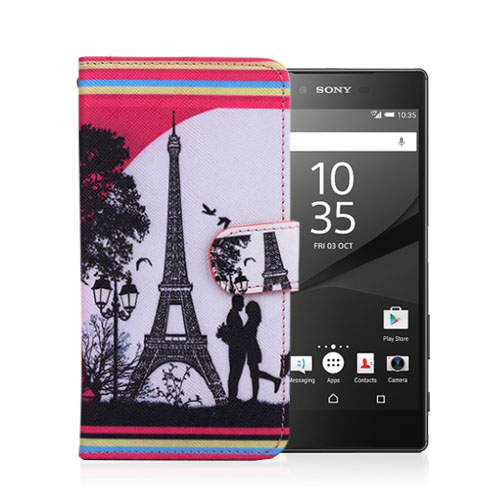 Moberg Sony Xperia Z5 Nahkakotelo - Eiffel Torni