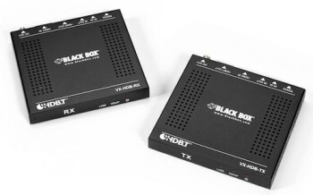 BLACK BOX HDBASET HDMI VIDEO EXTENDER RECEIVER & TRANSMITTER - 4K, 70M, POH, IR, RS232