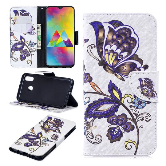 Wonderland Samsung Galaxy M20 kotelot - Perhonen Kuvio