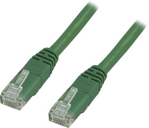 U/UTP Cat6 Laitekaapeli, 15m, 250MHz, Delta-sertifioitu, LSZH, Vihreä