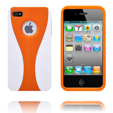 iCurve Klik-On (Oranssi) iPhone 4S Suojakuori