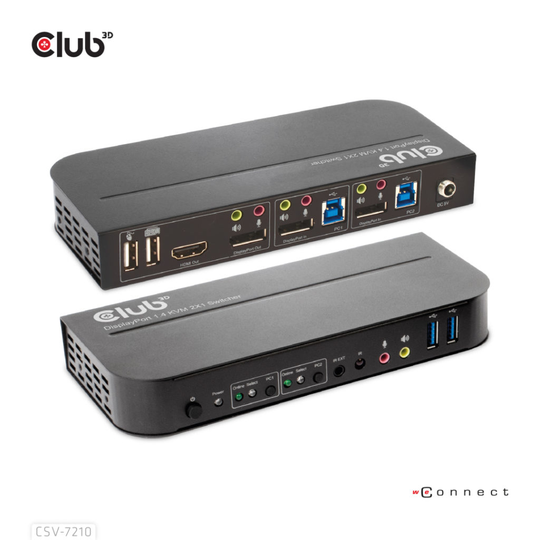 CLUB 3D DISPLAYPORT/HDMI KVM SWITCH