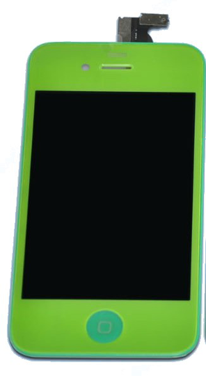 iPhone 4 LCD-näyttö + kosketuspaneeli - Vihreä