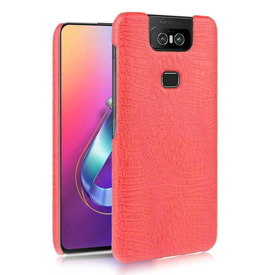 Croco ASUS ZenFone 6 ZS630KL kuoret - Punainen