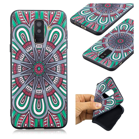 Samsung Galaxy A6 Plus (2018) Kohokuvioitu Ihana Pehmeä Silikooni Takasuoja Kuori - Abstrakti Kuvio