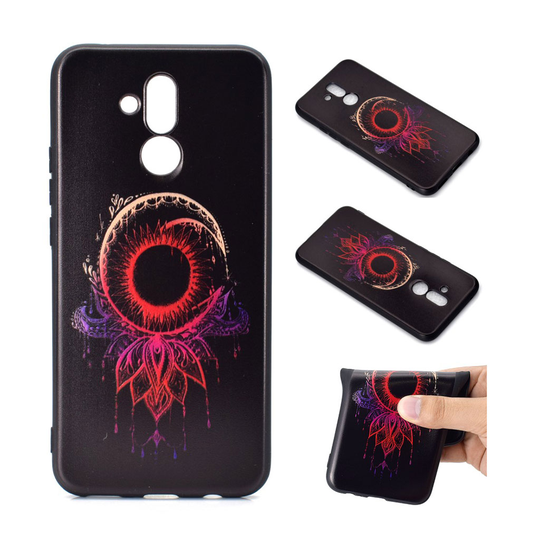 Huawei Mate 20 Lite 3D silikooni muovinen kohokuviollinen pehmeä takasuoja kuori - Unensieppaaja