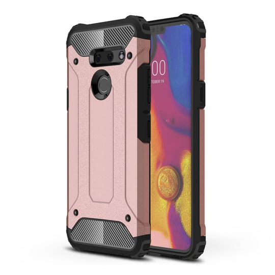 LG G8 ThinQ heavy duty hybridi suojakotelo - Punakulta
