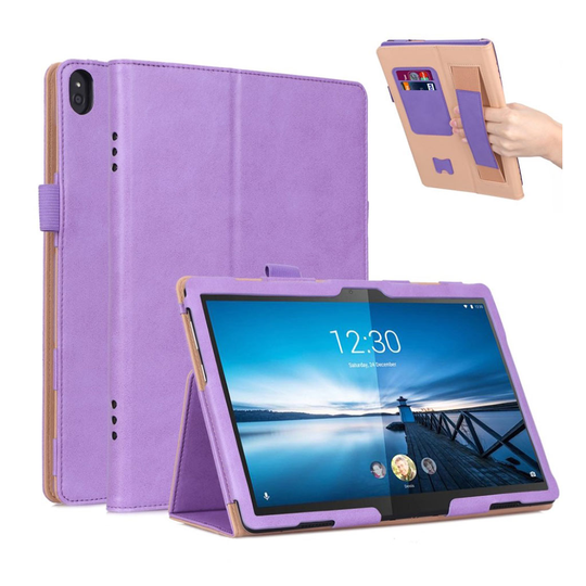 Lenovo Tab P10 leather case - Purple