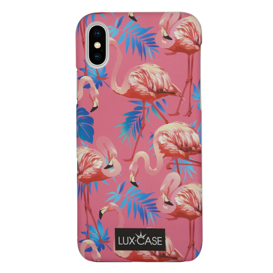Lux-Case Tropicase™ for iPhone X -Flamingo