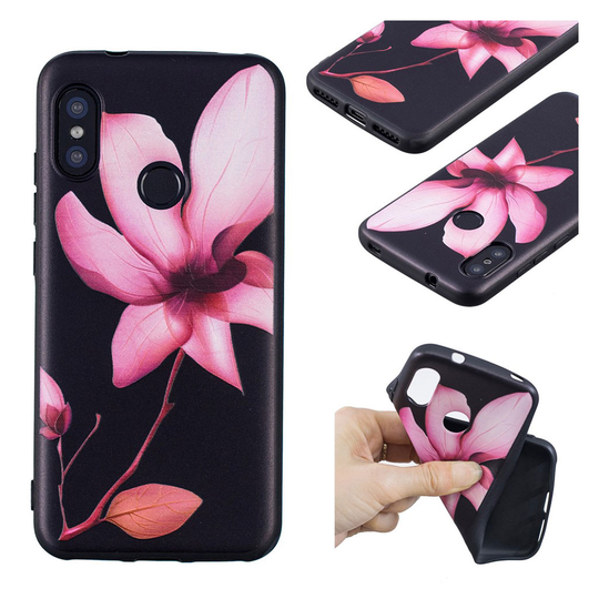 Imagine Xiaomi Mi A2 Lite kuoret - Pinkki Kukka