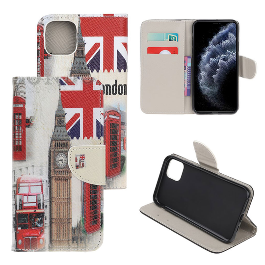 Wonderland iPhone 11 Pro Max kotelot - Big Ben ja UK Lippu