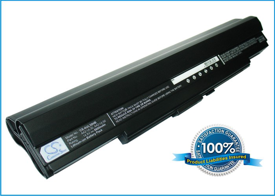 Asus UL30 UL50 UL80 akku 6600 mAh Musta