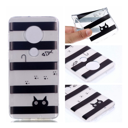 Motorola Moto G7 pattern case - Fish and Cat
