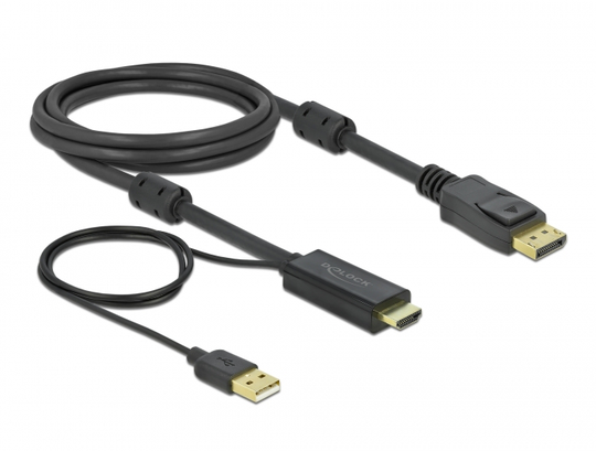 This Cable By Delock Enables The Connection Between Devices, E.g. A Monitor, With DisplayPort Connec