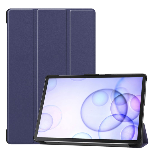 Samsung Galaxy Tab S6 tri-fold leather case - Dark Blue