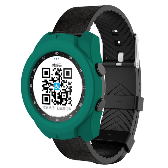 Ticwatch Pro pehmeä silikoni kehys Suojakotelo - Vihreä