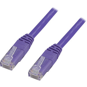 Laitekaapeli, U/UTP Cat6, 5 M, 250 MHz, Delta-sertifioitu, LSZH, Violetti