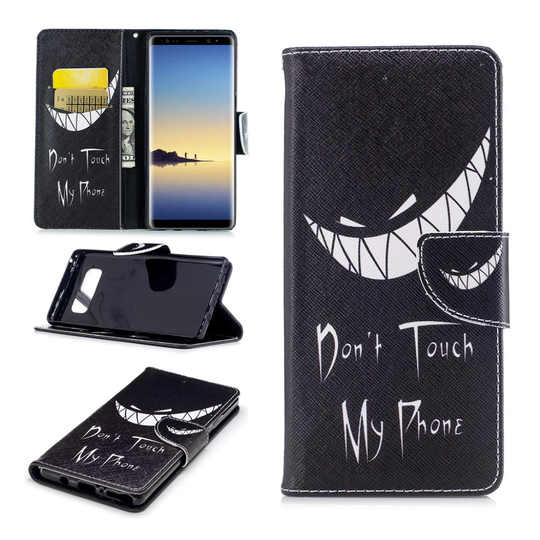 Samsung Galaxy Note 8 design nahkakotelo - Älä koske puhelimeen