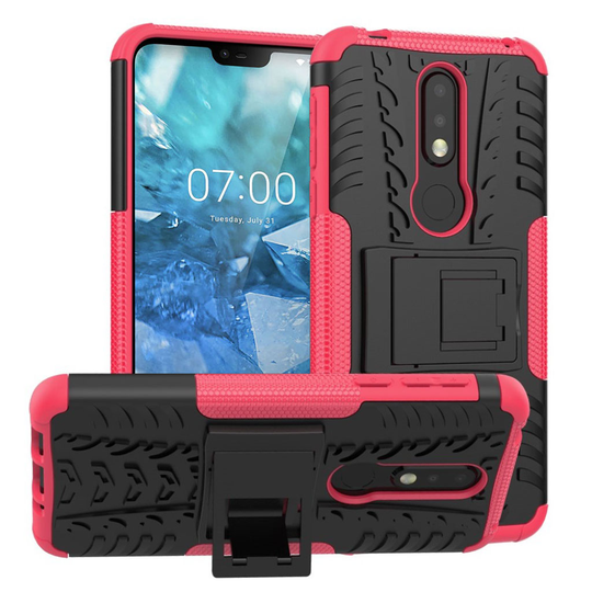 Offroad Nokia 7.1 kuoret - Ruusu