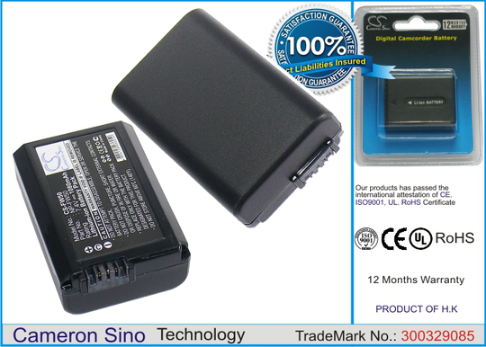 Sony NP-FW50 yhteensopiva akku 1080 mAh
