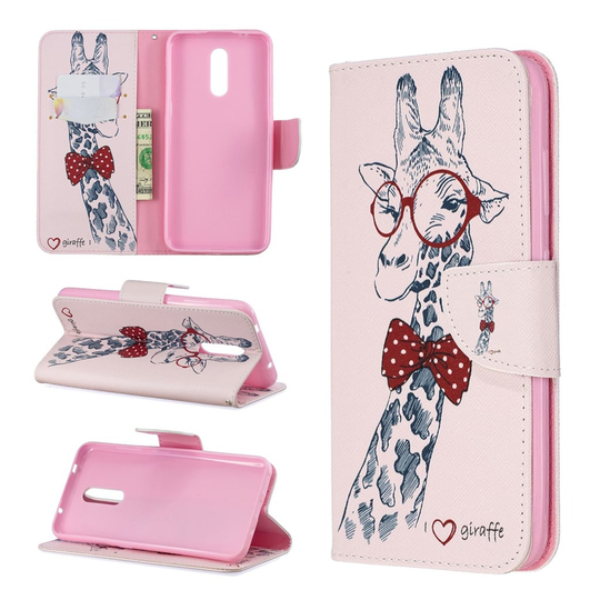 Wonderland Nokia 3.2 kotelot - Ihana Kirahvi Lasit Päässä