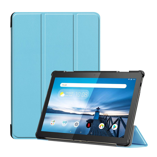 Lenovo Tab M10 tri-fold leather case - baby blue