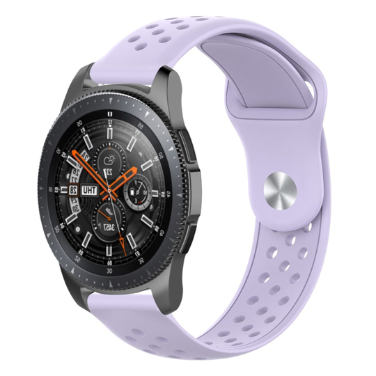 22mm Samsung Galaxy Watch (46mm) silicone watch band - Light Purple
