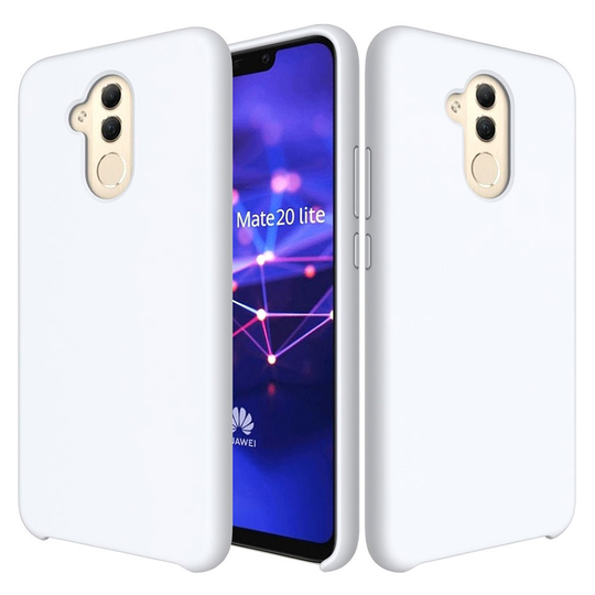 Huawei Mate 20 Lite silikoni Suojakotelo - Valkoinen
