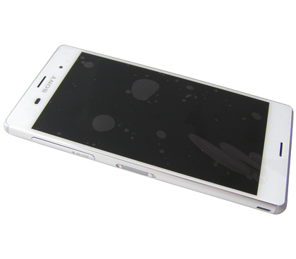 Etupaneeli kosketuspaneelilla and Näyttö SonyD6633 Xperia Z3 Dual SIM - valkoinen (Alkuperäinen)
