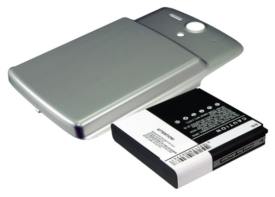 Huawei U8815 Ascend U8815 Tehoakku laajennetulla hopeisella takakannella Akku 3600 mAh