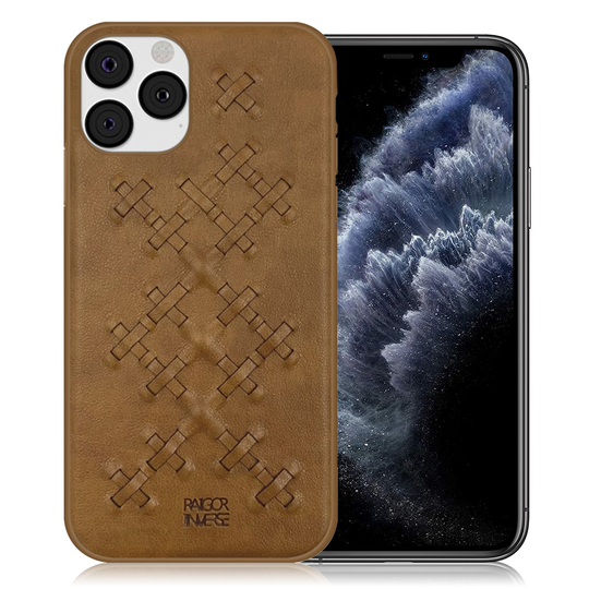 Raigor Inverse WEAVE Cover for iPhone 11 Pro - Brown