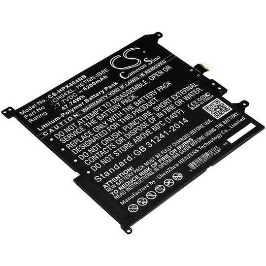 HP Chromebook X2 Chromebook X2 12-F000 Chromebook X2 12-F000NA akku 6200mAh