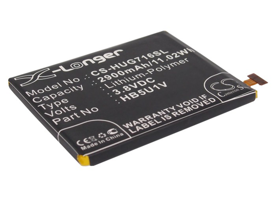 Huawei Ascend D2 Ascend D2-2010 Ascend G716-L070 Ascend D2-0082 Akku 2900mAh / 3.8V mAh