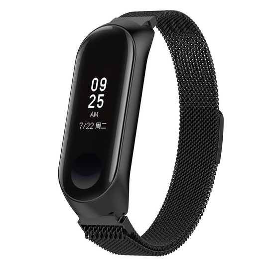 Xiaomi Mi Smart Band 4 milanese stainless steel watch band - Black
