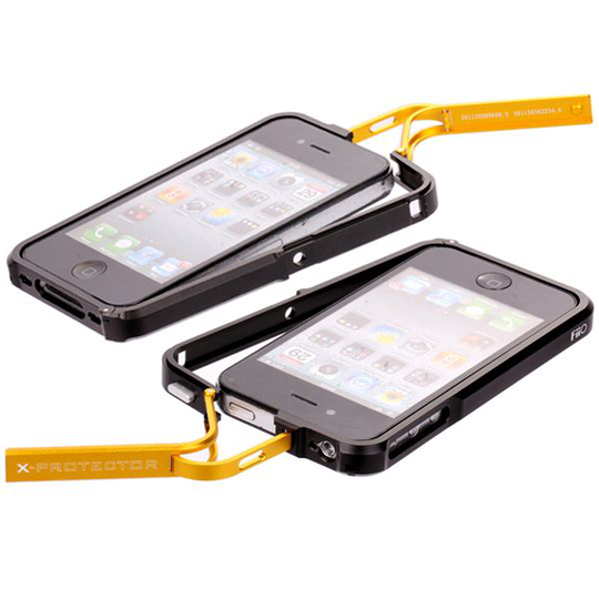 FiiO X-Fighter (Musta - Keltainen) Alumiininen Bumper - iPhone 4/4S