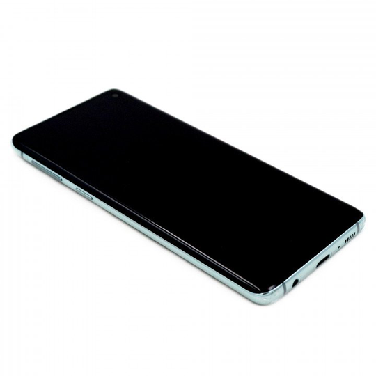 Samsung Galaxy S10 Näyttö rungolla - Vihreä / Prism Green (Alkuperäinen)