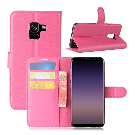 Samsung Galaxy A8 (2018) litsipintainen suojakotelo - Rose