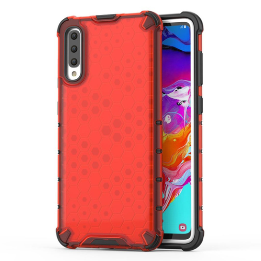 Bofink Honeycomb Samsung Galaxy A70 kuoret - Punainen