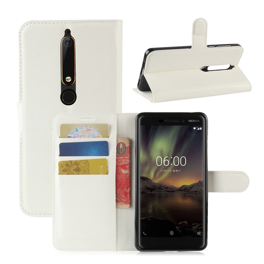 Nokia 6 (2018) Trendikäs suojakotelo - Valkoinen