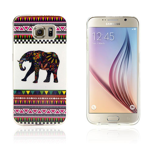 Westergaard Samsung Galaxy S6 Edge Suojakuori - Maya Tyyli Norsu