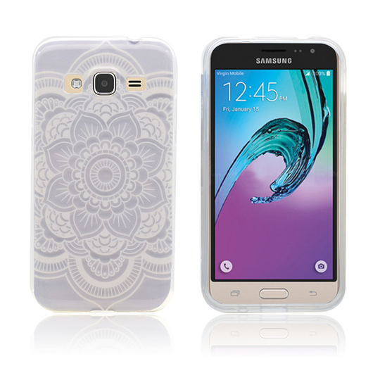 Samsung Galaxy J3 (2016) Joustava Kuori Kuviolla - Henna Lootus