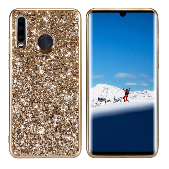 Glitter Huawei P30 Lite kuoret - Kulta
