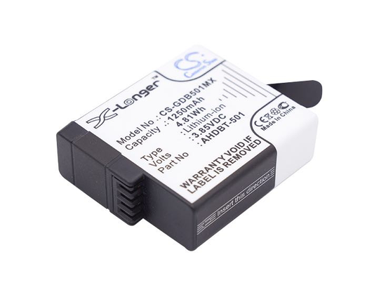 GoPro Hero AHDBT-501 / Hero 5 / Hero 6 / Hero 7 akku 1100 mAh